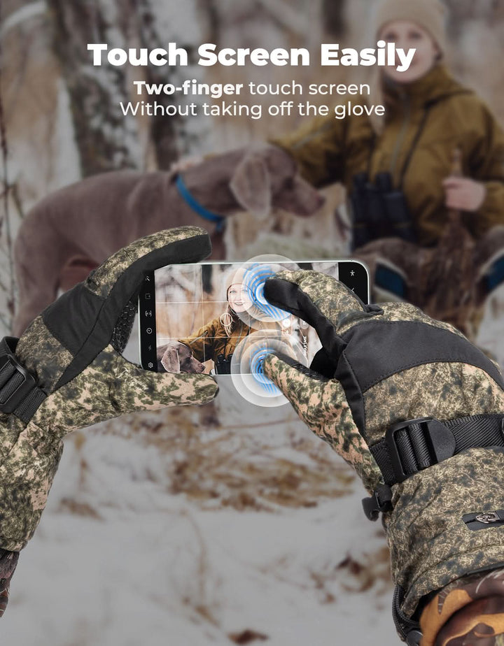Camo Heated Hunting Flip Magnetic Gloves