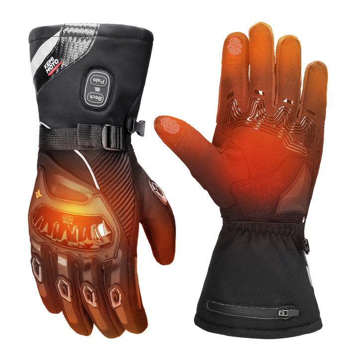 Heated Motorcycle Gloves, 3 Heating Modes with 2500mAH Battery