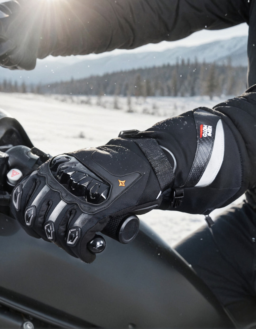 Heated Motorcycle Gloves, 3 Heating Modes with 2500mAH Battery
