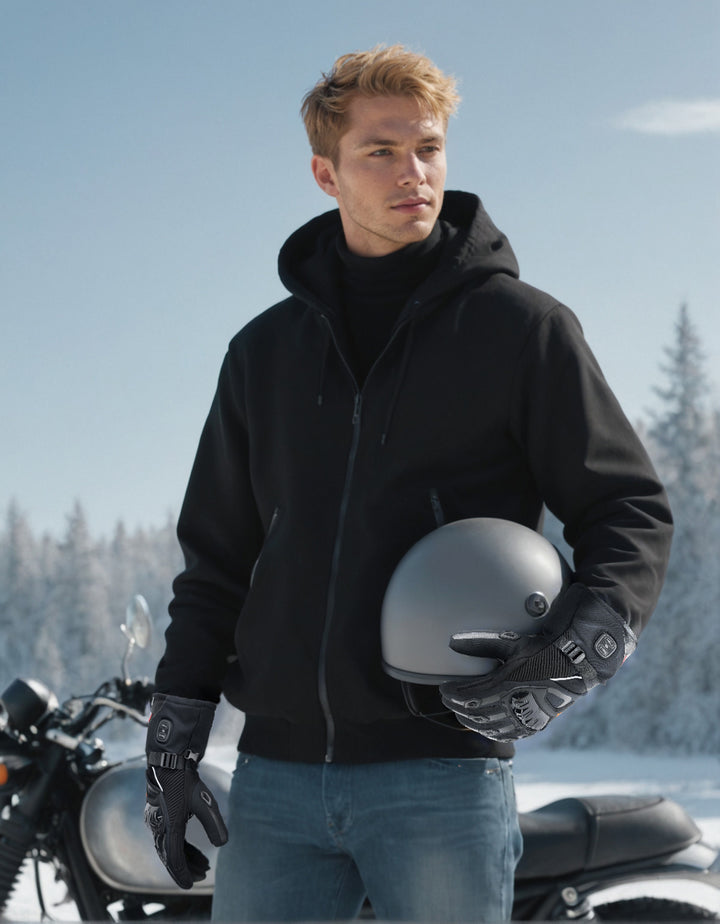 Heated Motorcycle Gloves, 3 Heating Modes with 2500mAH Battery