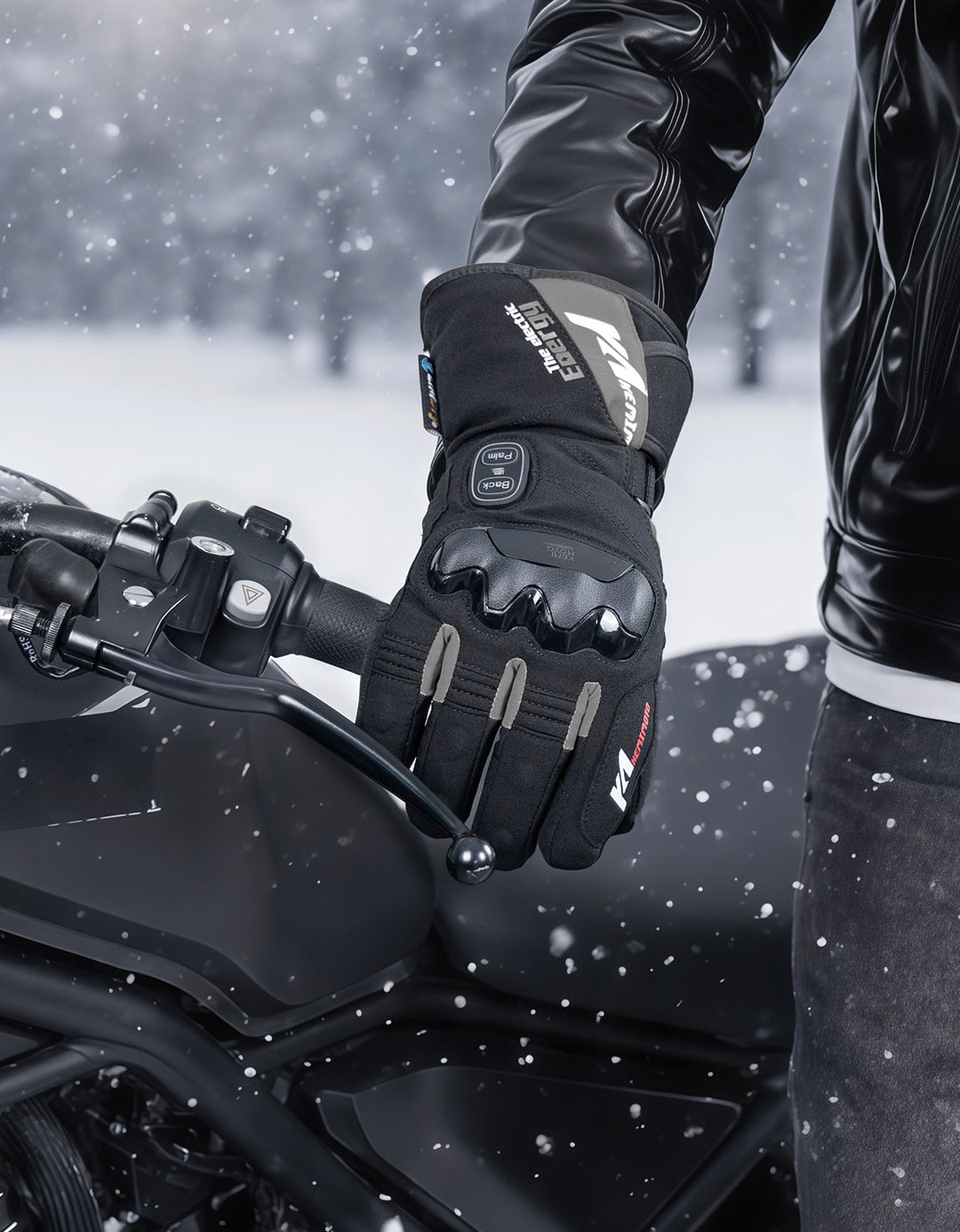 Heated Gloves Waterproof Touchscreen with 7.4V 2500mAh Rechargeable Battery