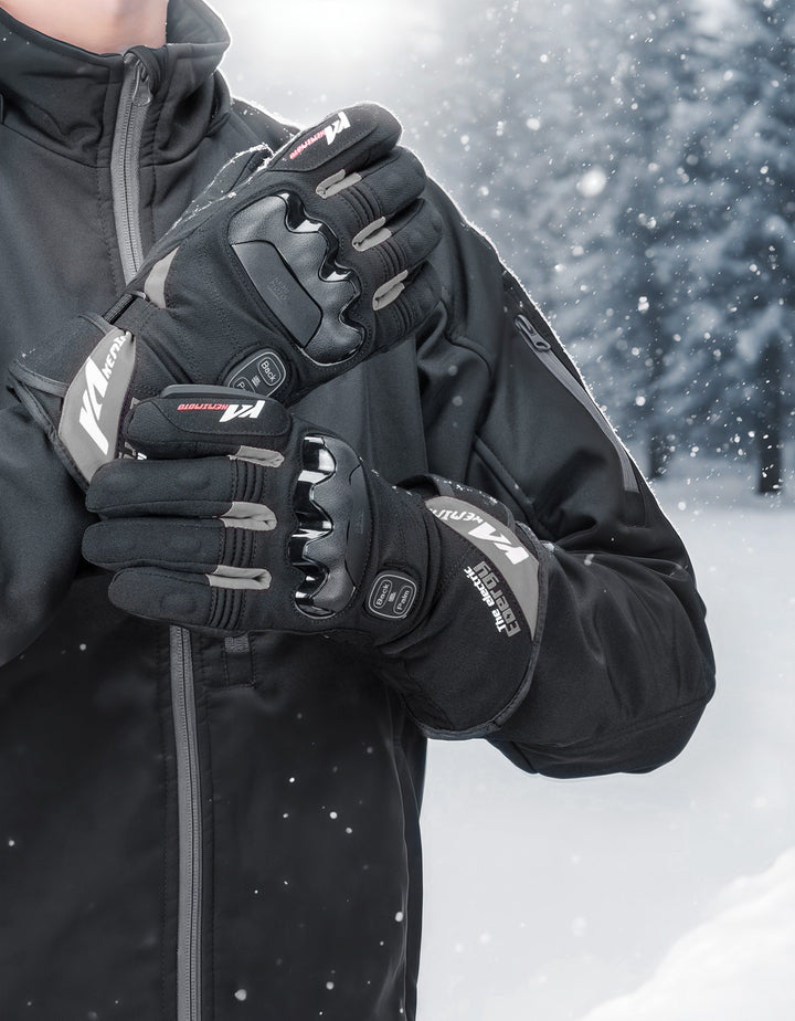 Heated Gloves Waterproof Touchscreen with 7.4V 2500mAh Rechargeable Battery