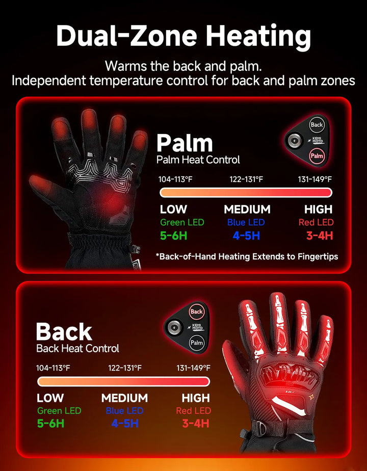 Heated Motorcycle Riding Gloves