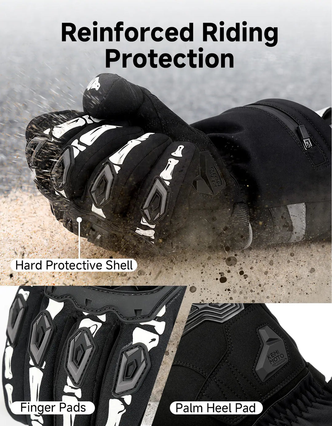 Heated Motorcycle Riding Gloves