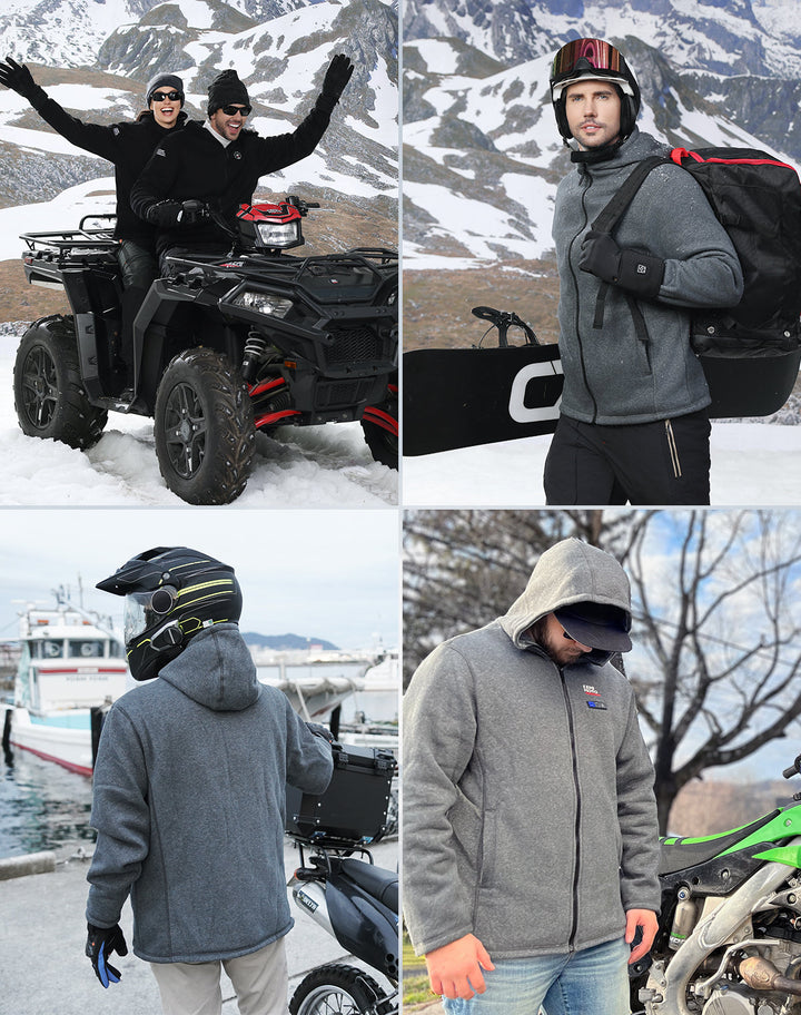 Heated Hoodie with 12V Battery Pack