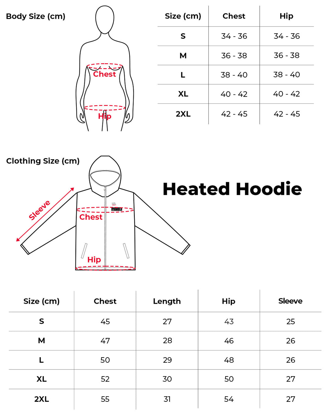 Heated Hoodie with 12V Battery Pack