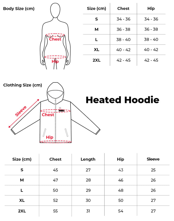 Heated Hoodie with 12V Battery Pack