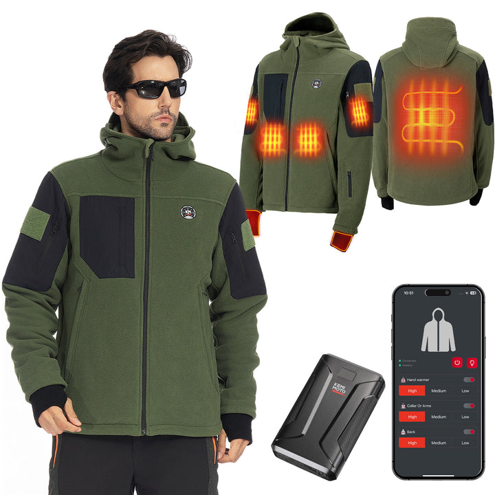 Heated Jacket with 12V 20000mAh Battery Pack