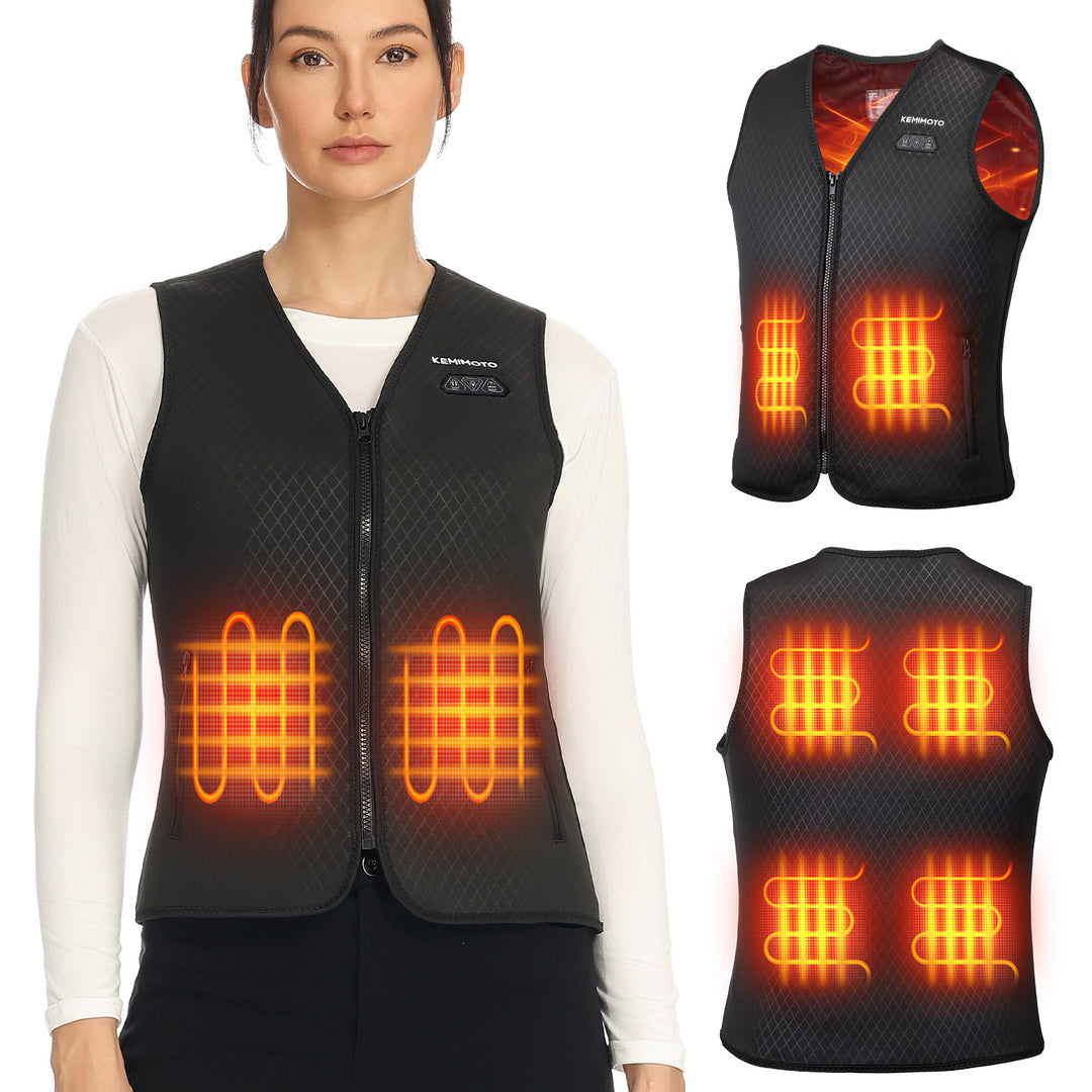 Women’s Heated Vest with V-Neck Design (No Battery)