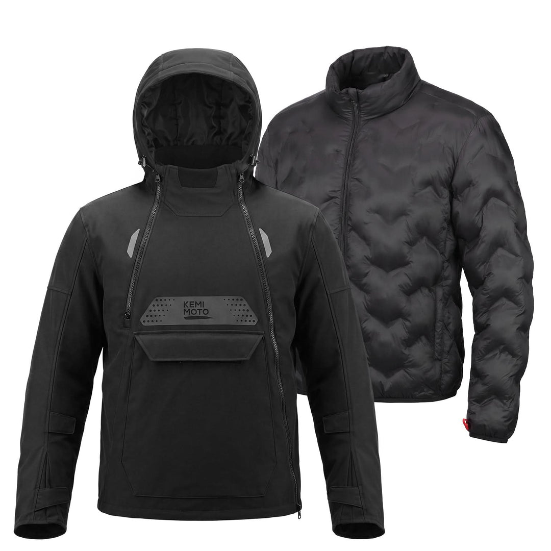 3-in-1 Detachable Liner CE Armor Motorcycle Jacket