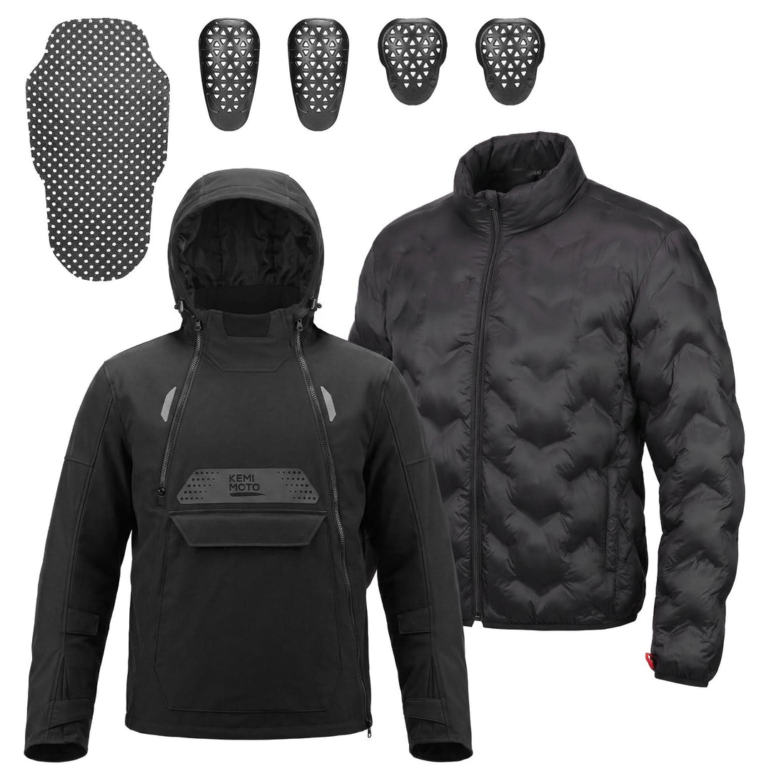 3-in-1 Detachable Liner CE Armor Motorcycle Jacket