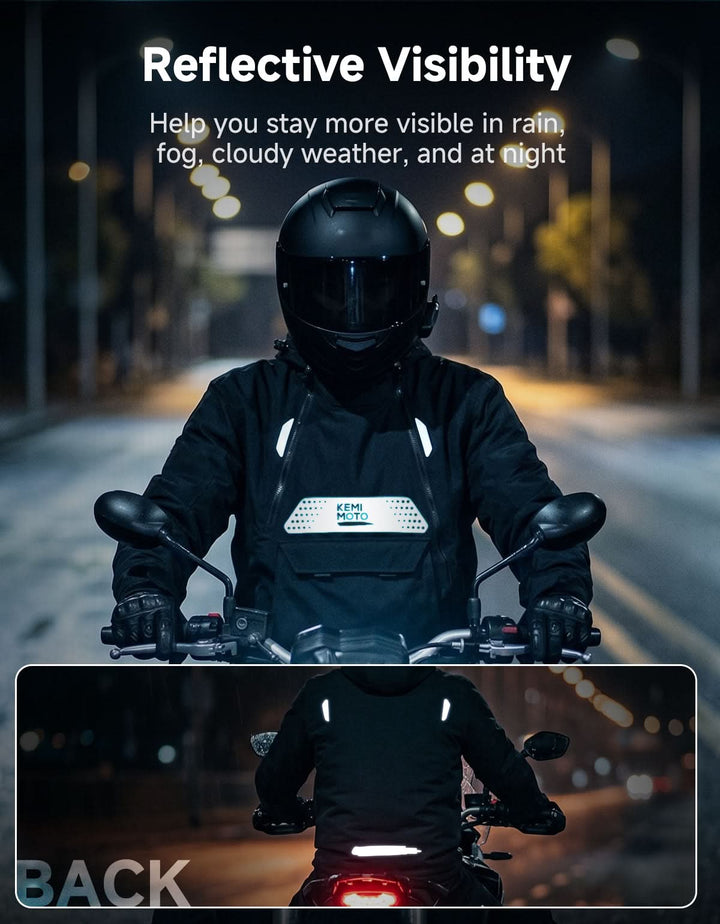 3-in-1 Detachable Liner CE Armor Motorcycle Jacket