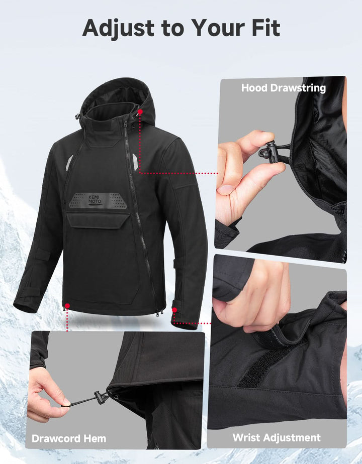 3-in-1 Detachable Liner CE Armor Motorcycle Jacket