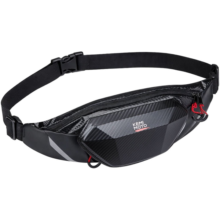 Motorcycle Waist Bag with EVA Hard Shell - Kemimoto