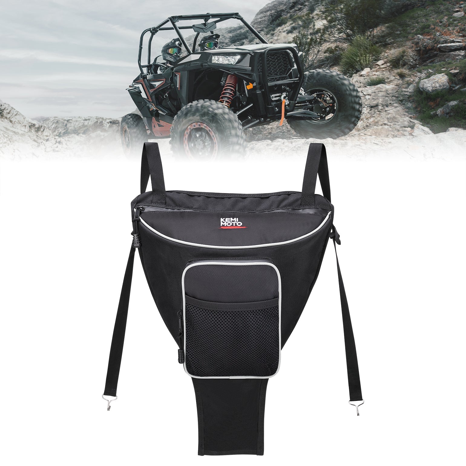 1680D High Density Cab Pack Center Seat Bag for Polaris RZR