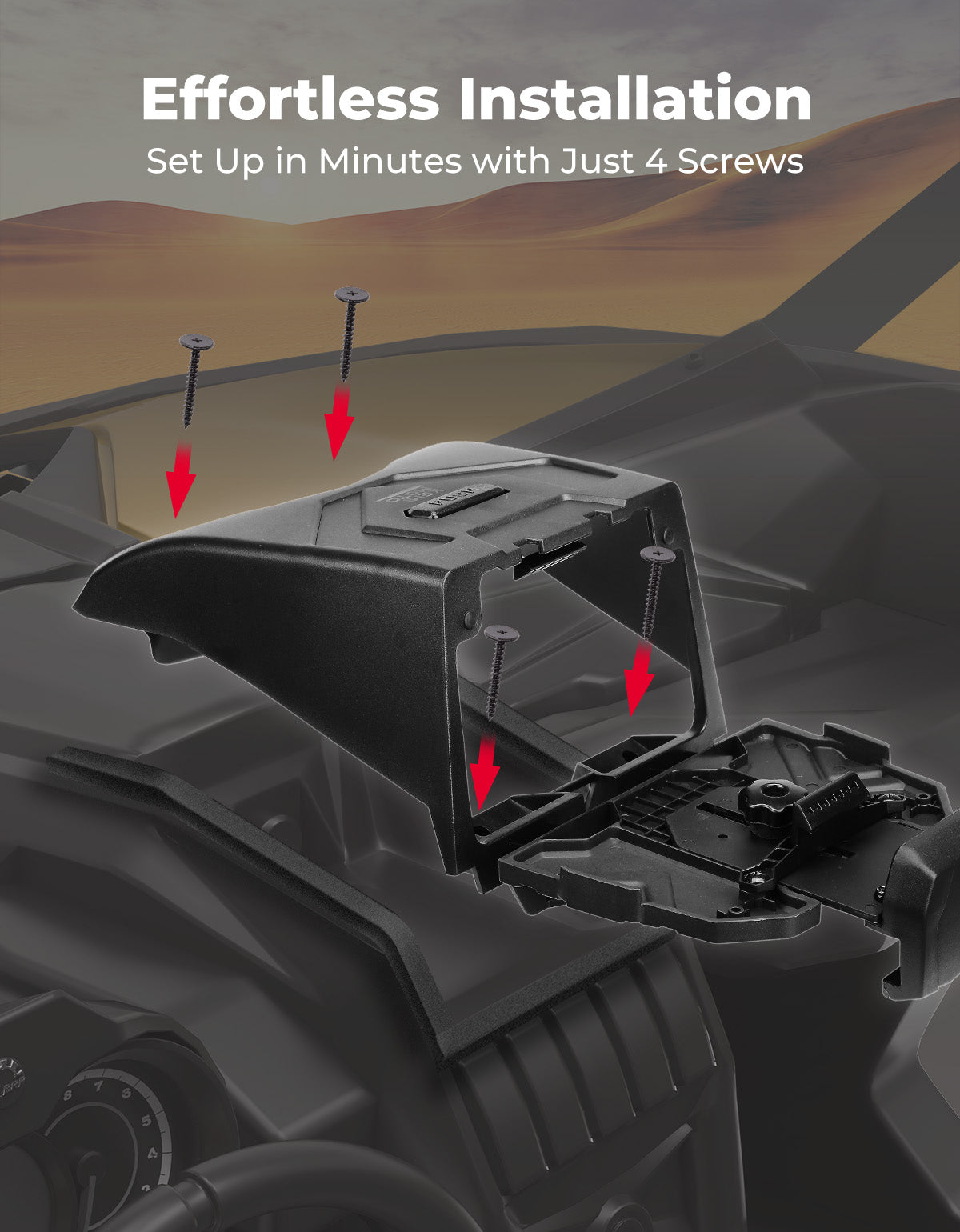 Tablet Holder With Storage Box for Can Am Maverick X3/Max
