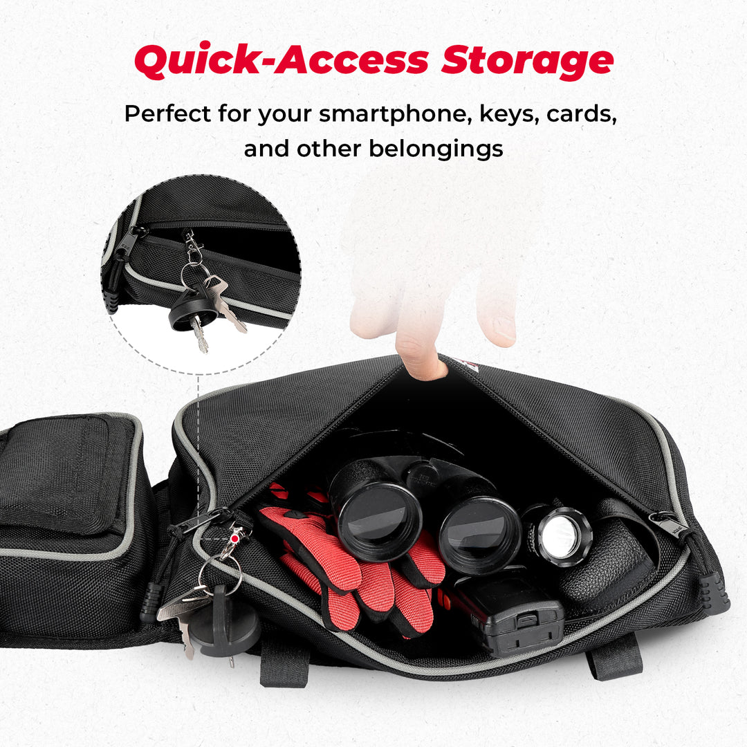 Door Storage Bags with Removable Knee Pad for Can Am Maverick X3