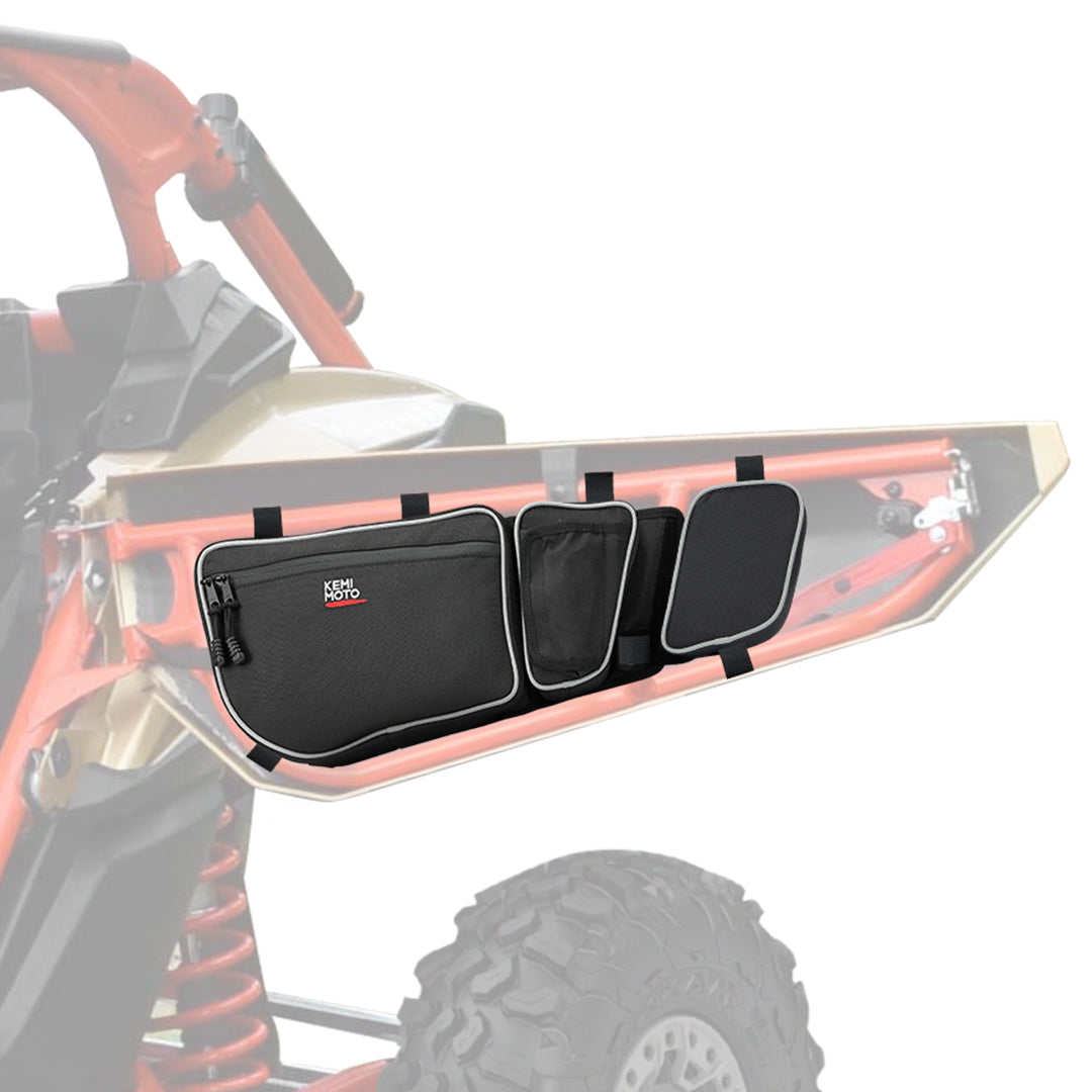 Door Storage Bags with Removable Knee Pad for Can Am Maverick X3