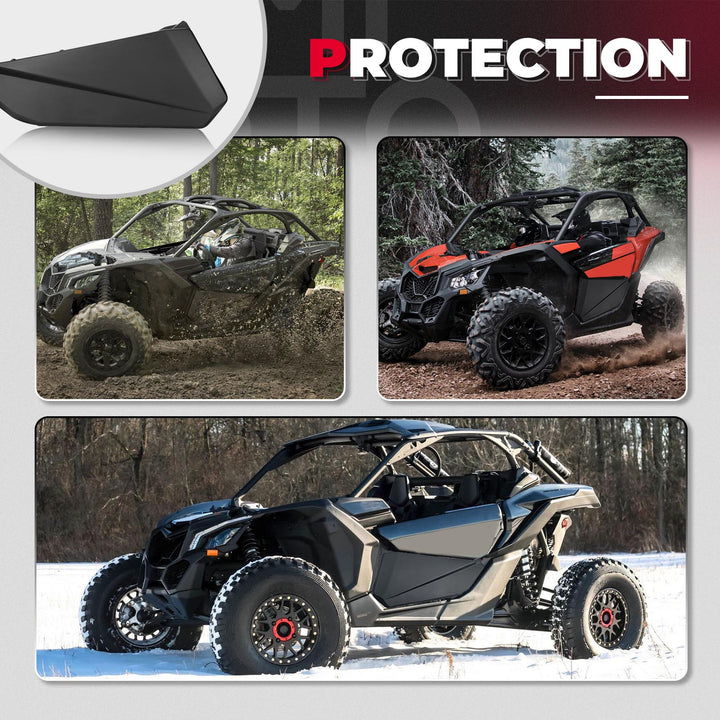 Front Lower Doors with Metal Frame for Can-Am Maverick X3