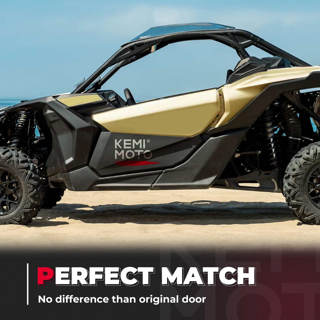 Front Lower Doors with Metal Frame for Can-Am Maverick X3