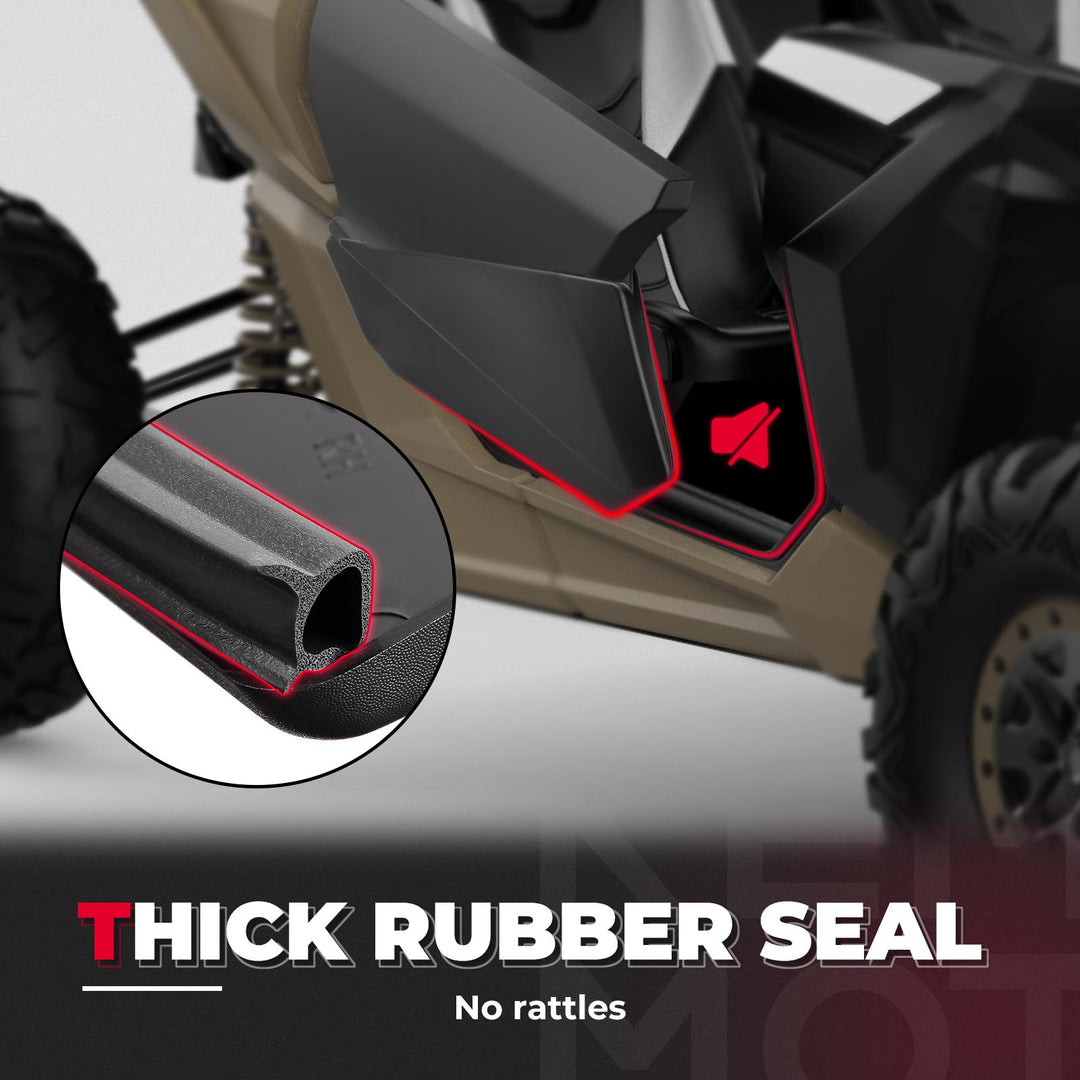 Front Lower Doors with Metal Frame for Can-Am Maverick X3