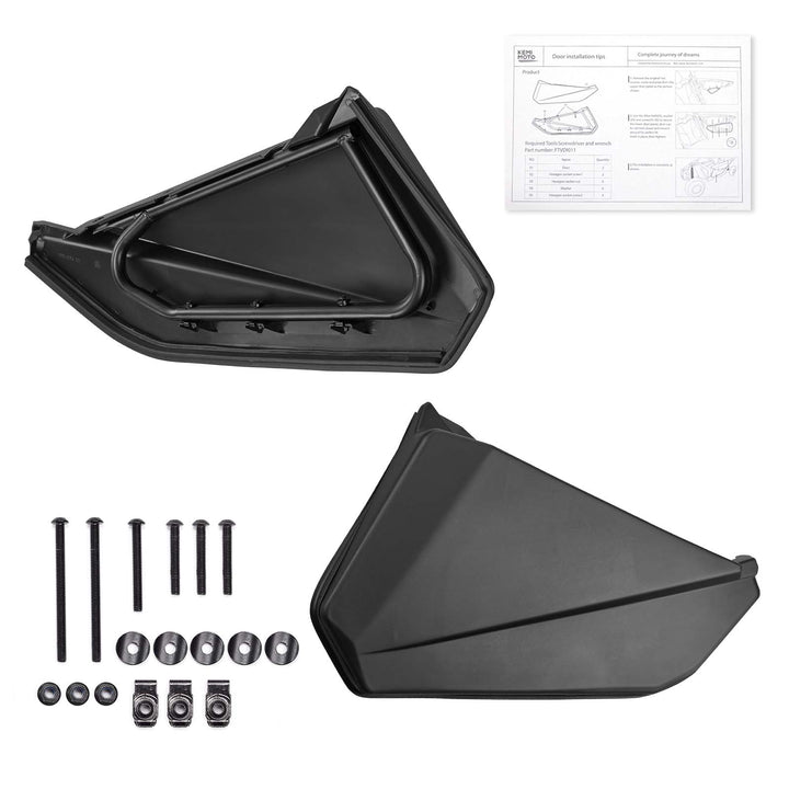 Front Lower Doors with Metal Frame for Can-Am Maverick X3