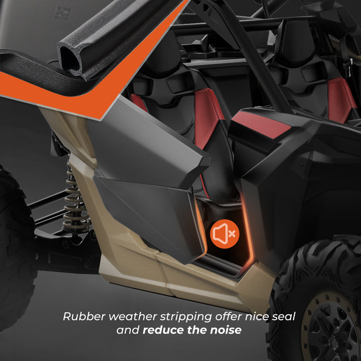 Front Lower Doors with Metal Frame for Can-Am Maverick X3