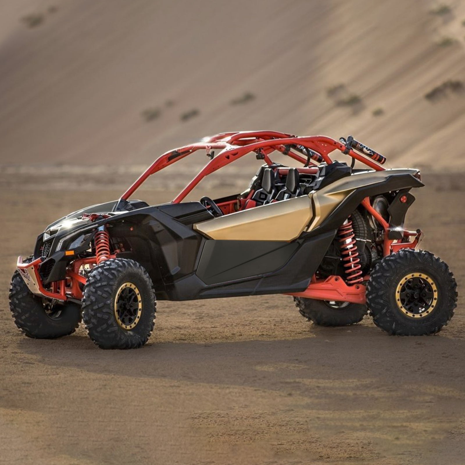 Front Lower Doors with Metal Frame for Can-Am Maverick X3