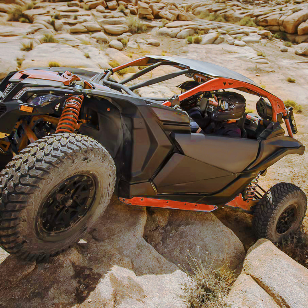 Front Lower Doors with Metal Frame for Can-Am Maverick X3