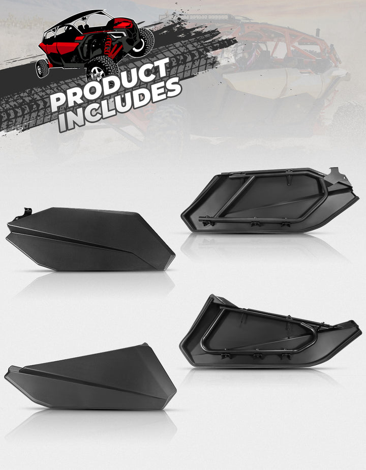 Lower Doors Panels Kit 4pcs for Can-Am Maverick X3 MAX