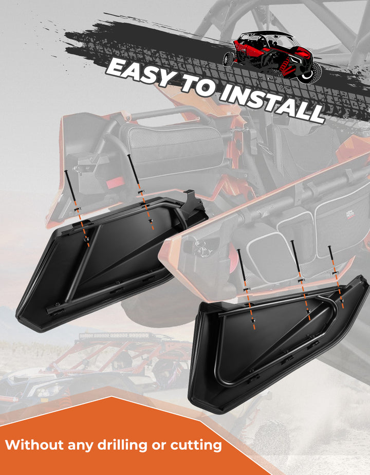 Lower Doors Panels Kit 4pcs for Can-Am Maverick X3 MAX