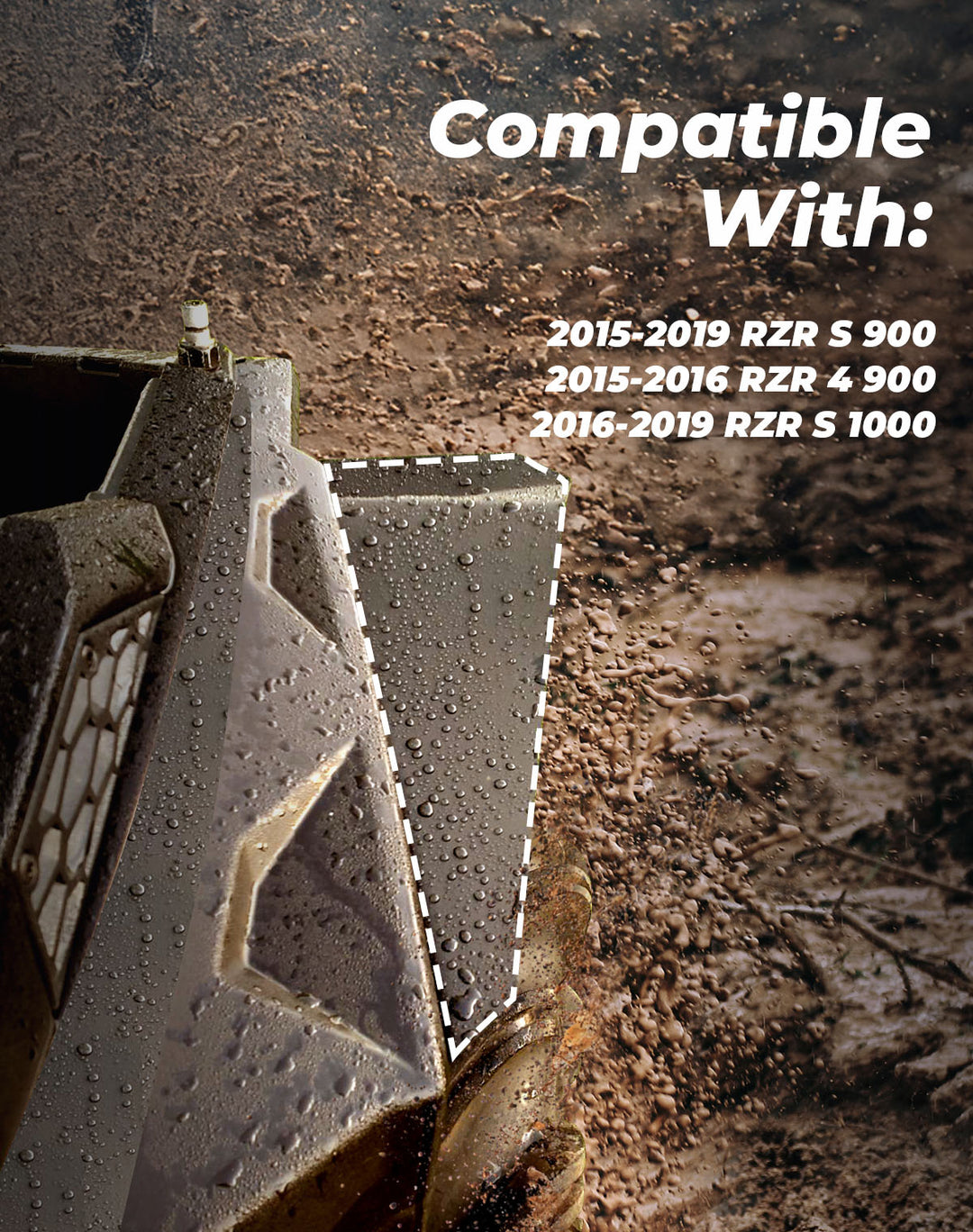 Extended Fender Flares for Polaris RZR S 900 / S 1000 / RZR 4 900 2015-2020