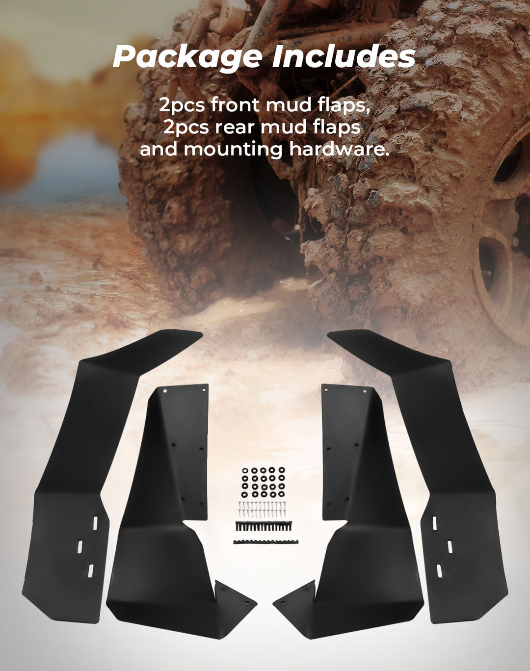 Extended Fender Flares for Polaris RZR S 900 / S 1000 / RZR 4 900 2015-2020