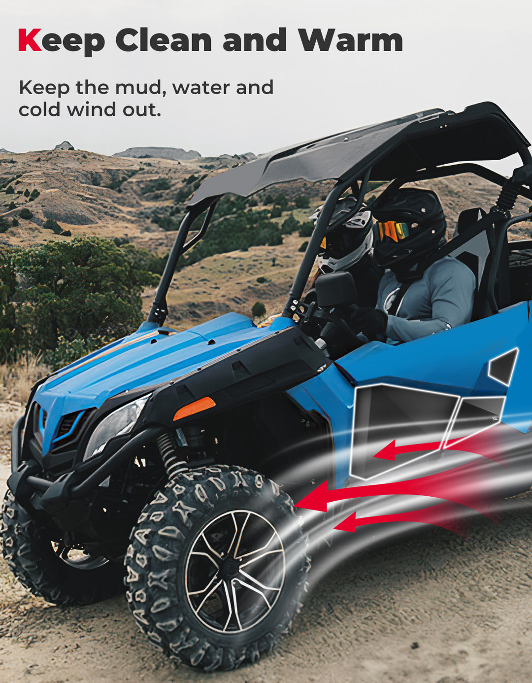 Lower Doors Inserts for CFMOTO ZForce 500 | 800 | 1000