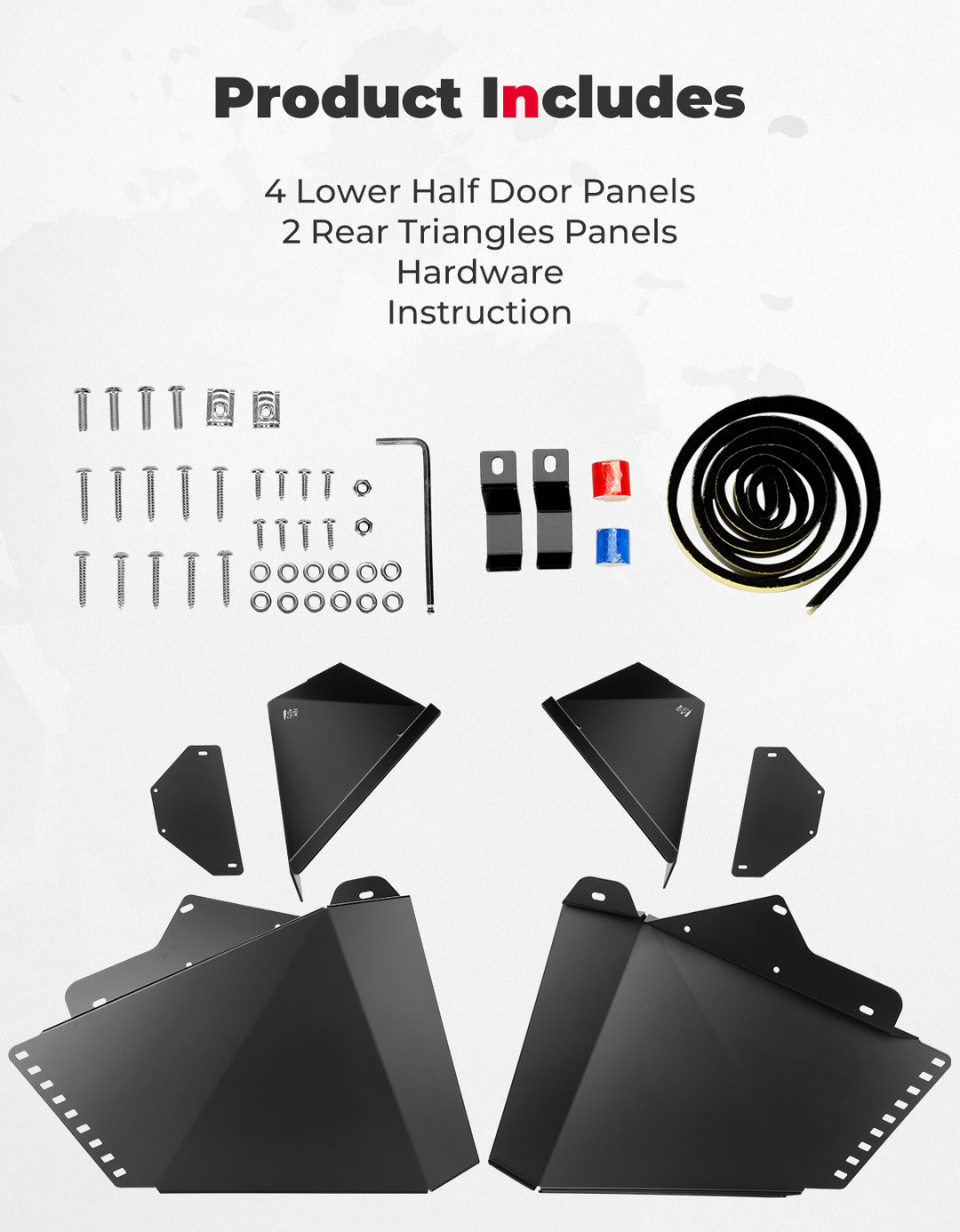 Lower Doors Inserts for CFMOTO ZForce 500 | 800 | 1000