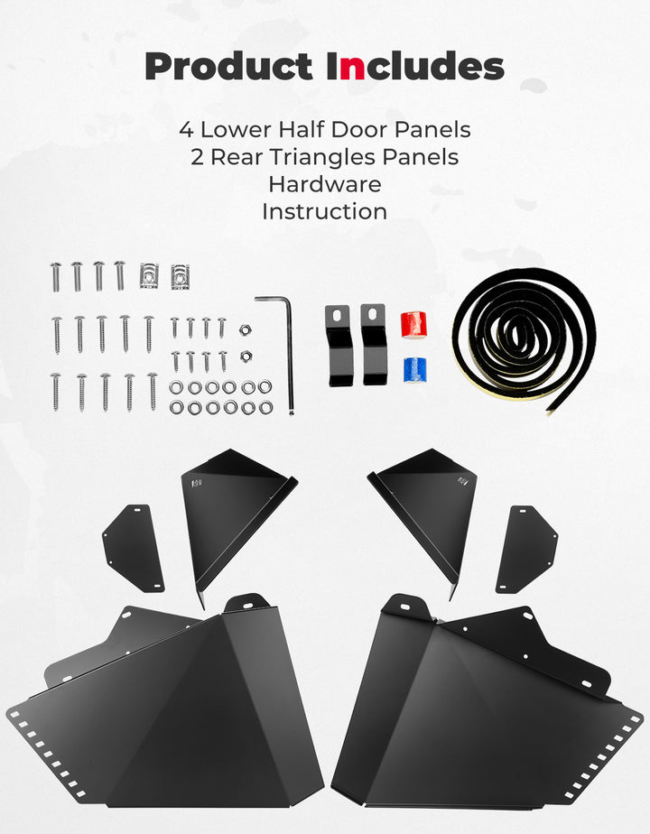 Lower Doors Inserts for CFMOTO ZForce 500 | 800 | 1000