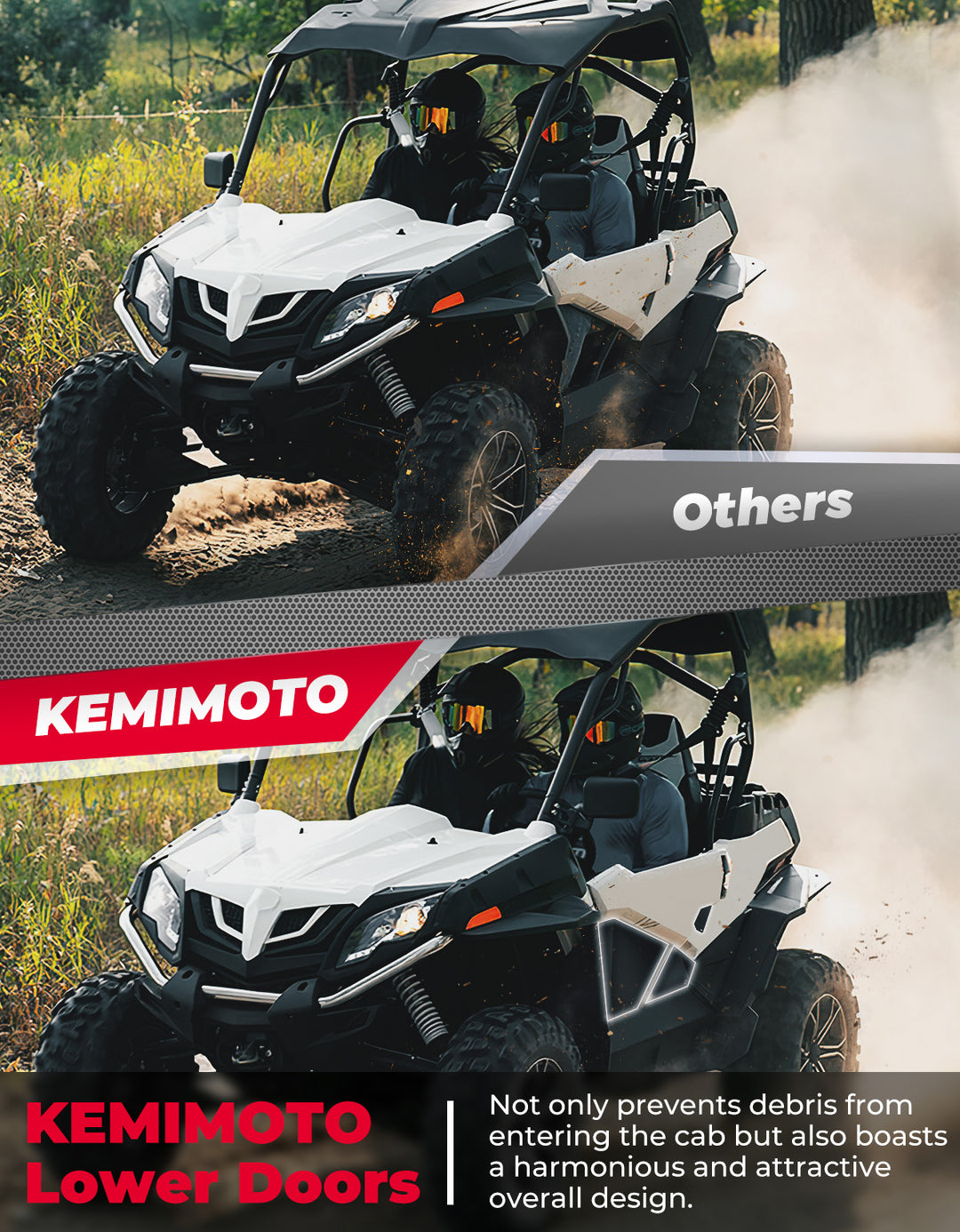 Lower Doors Inserts for CFMOTO ZForce 500 | 800 | 1000