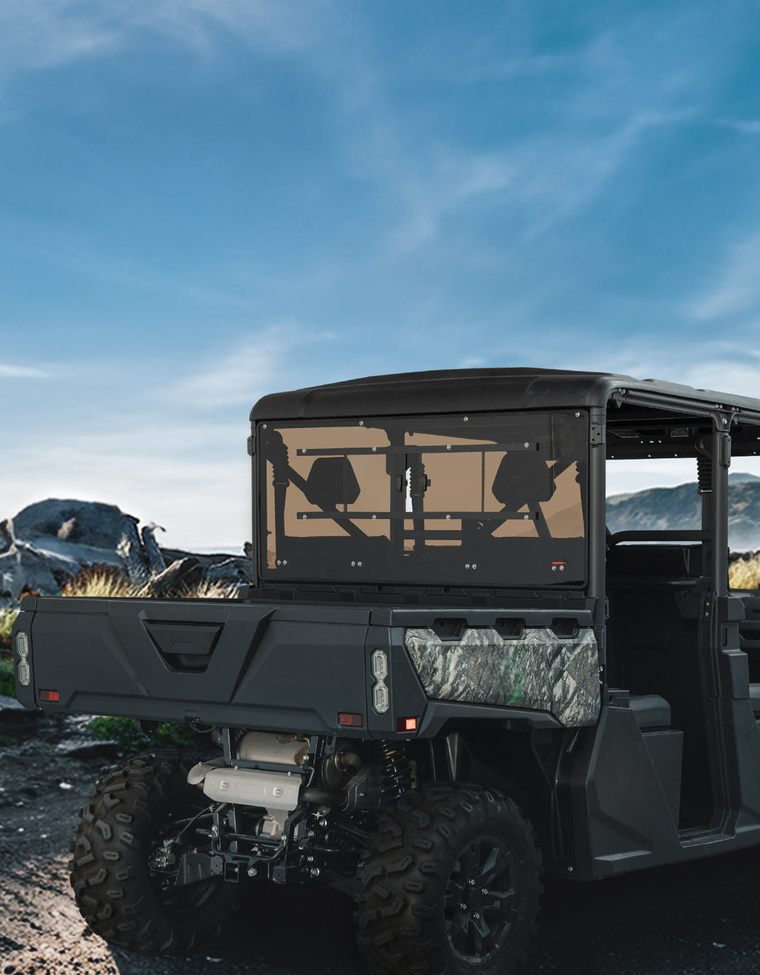 Vented Rear Tinted Windshield for CFMOTO UFORCE 1000 2019+