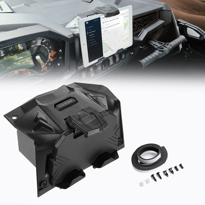 Tablet Holder With Storage Box for Polaris RZR XP 1000 / XP Turbo (2019-2023)