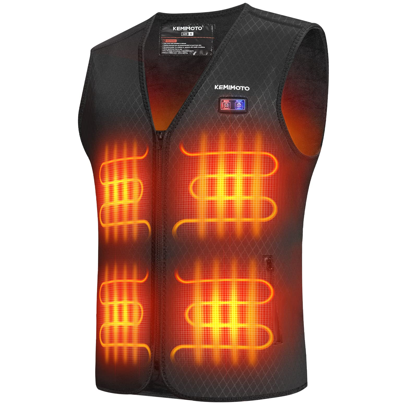 Winter Warming Heating Vest, BATTERY NOT INCLUDED - Kemimoto