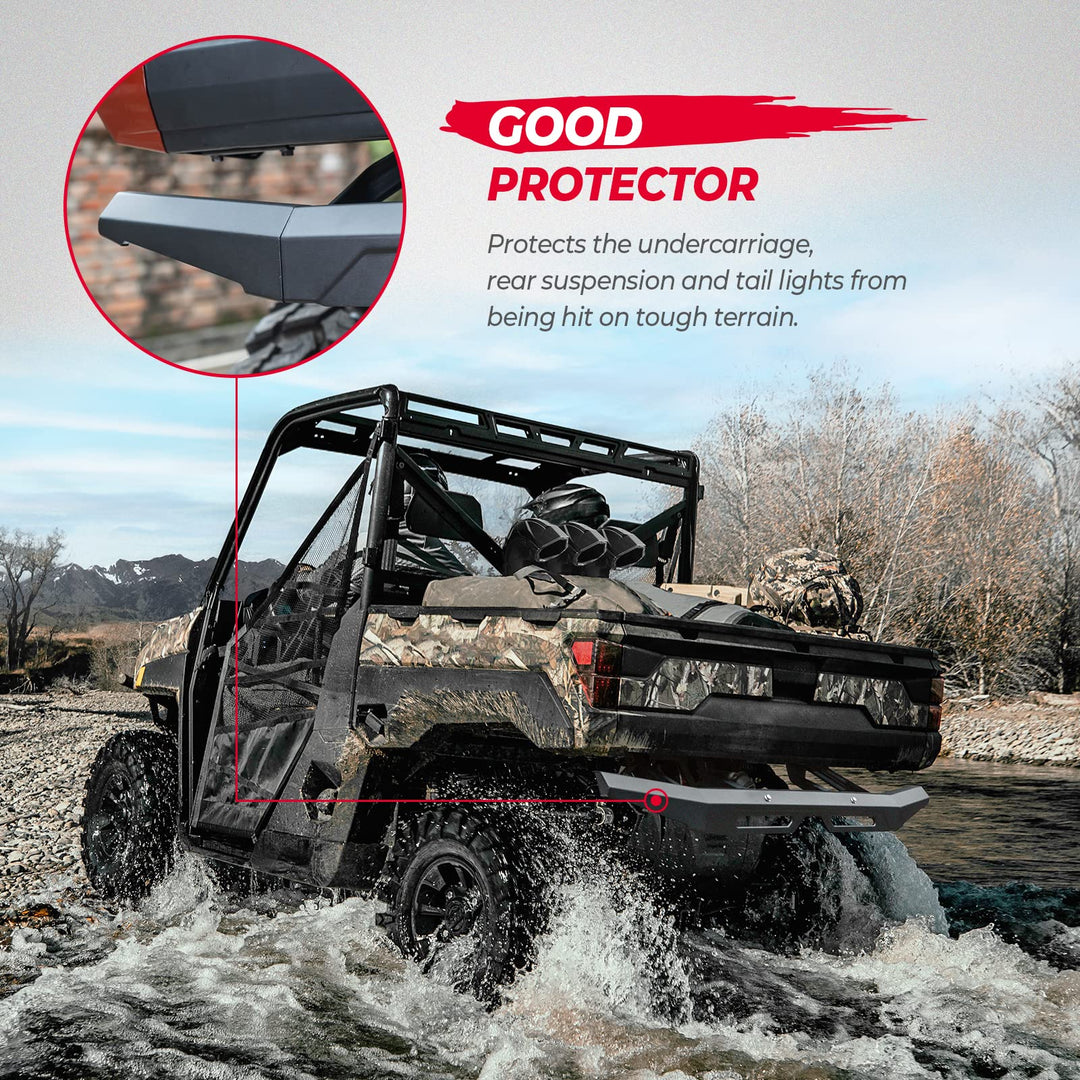 Rear Brushguard Bumper Fit Polaris Ranger 1000/ XP 1000/ Crew - Kemimoto