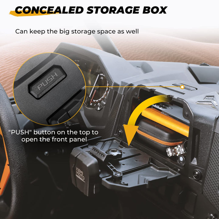 Tablet Holder With Storage Box for Polaris RZR XP 1000 / XP Turbo (2019-2023)