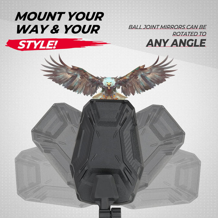 UTV Side Mirrors for Polaris Ranger/ Can-Am Defender/ Maverick Trail