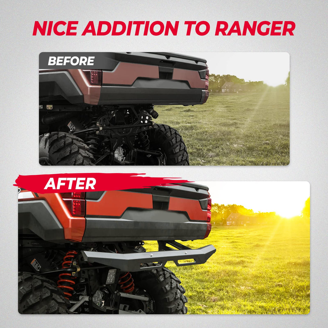 Rear Brushguard Bumper Fit Polaris Ranger 1000/ XP 1000/ Crew - Kemimoto