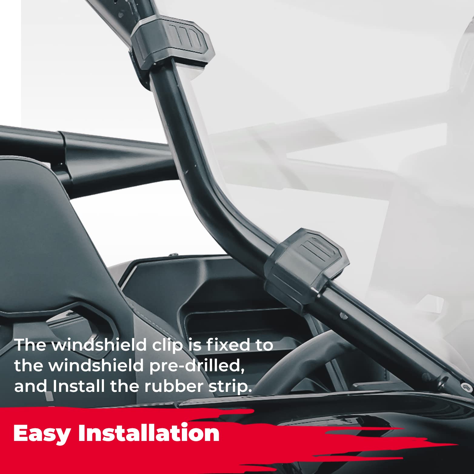 Scratch Resistant Full Windshield Fit CFMOTO ZForce 950 - Kemimoto