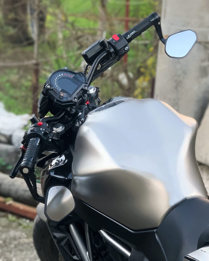 Motorcycle 360 Degrees Ball-Type Adjustment Handlebar Mirrors - Kemimoto