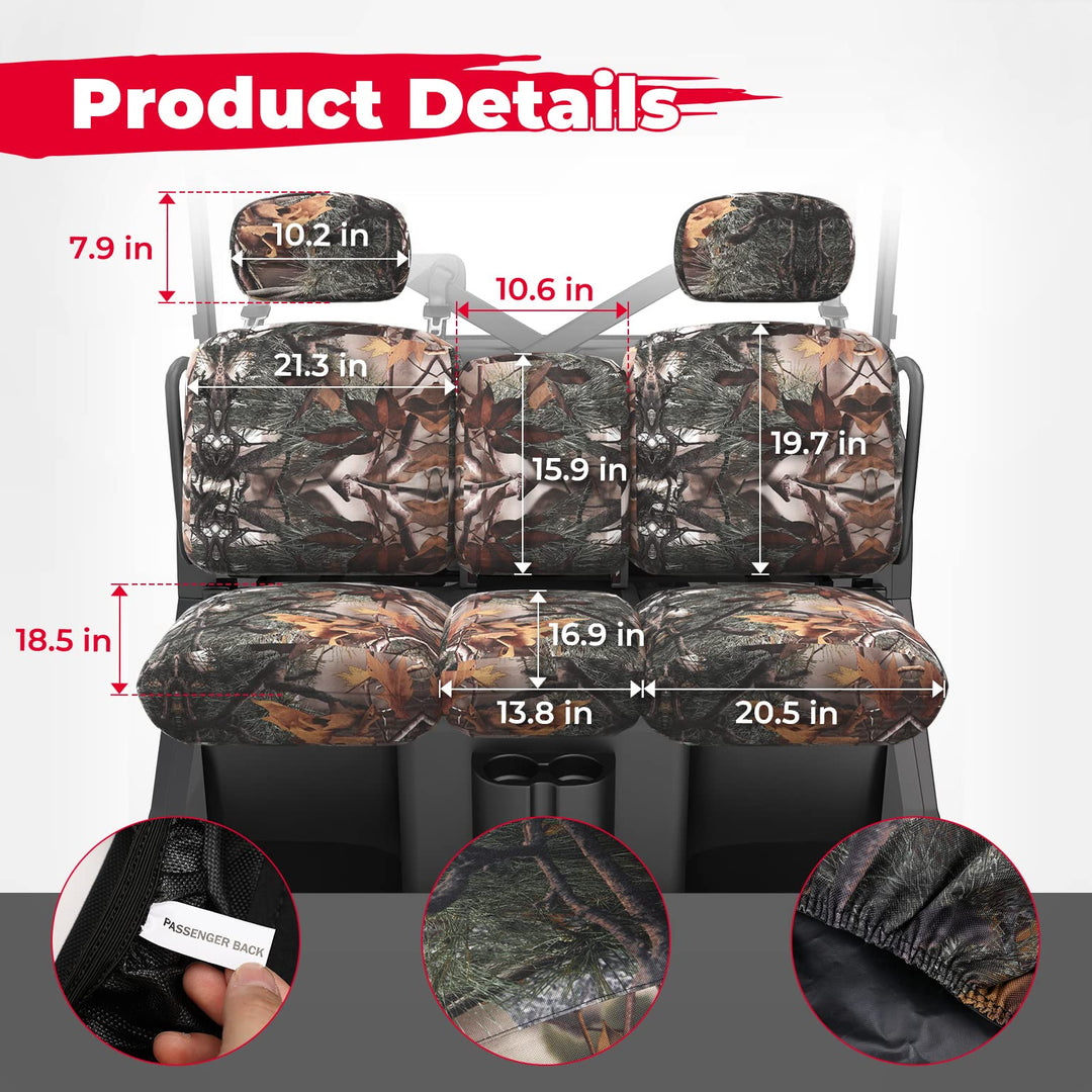 UTV Camo Seat Cover For Can Am Defender - Kemimoto