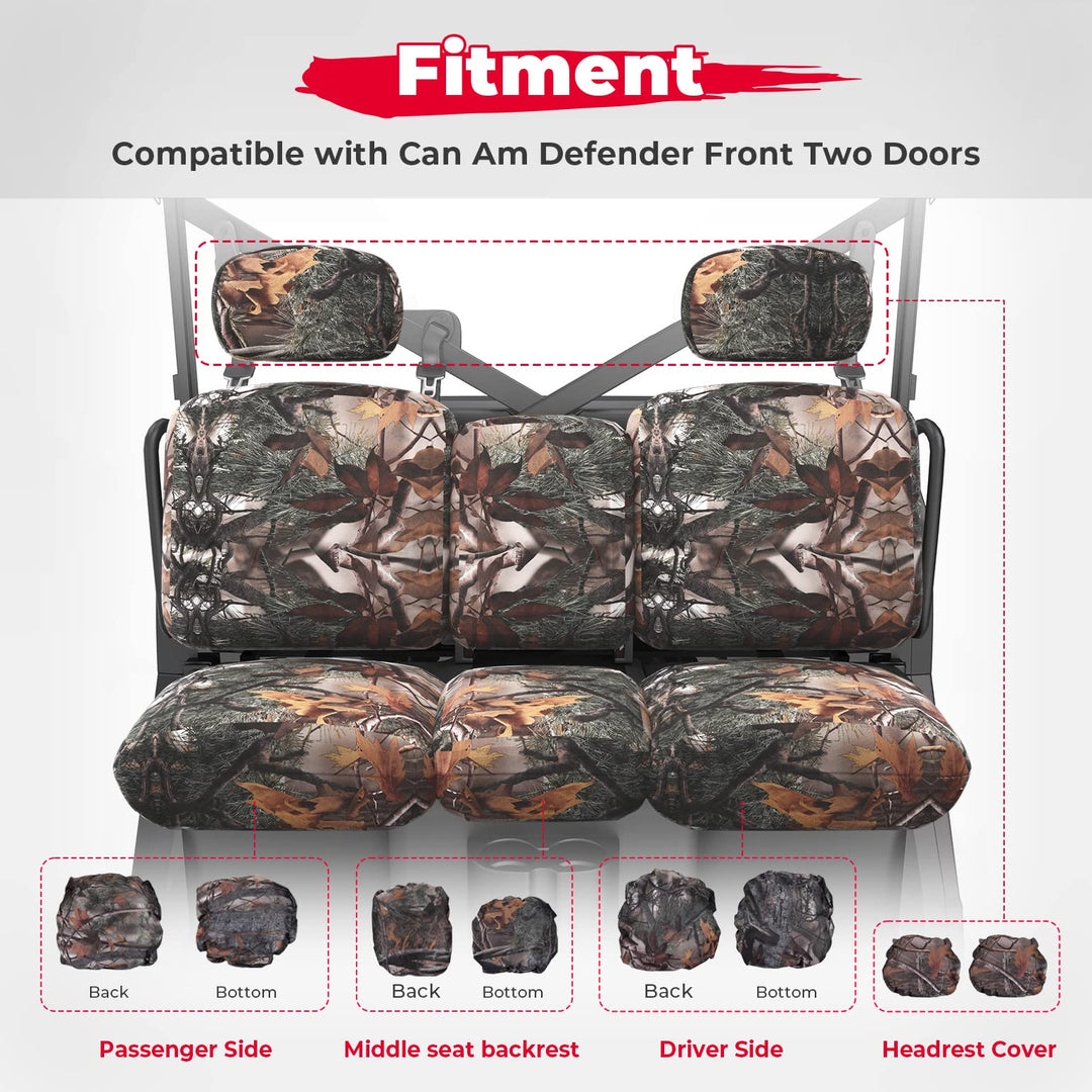 UTV Camo Seat Cover For Can Am Defender - Kemimoto