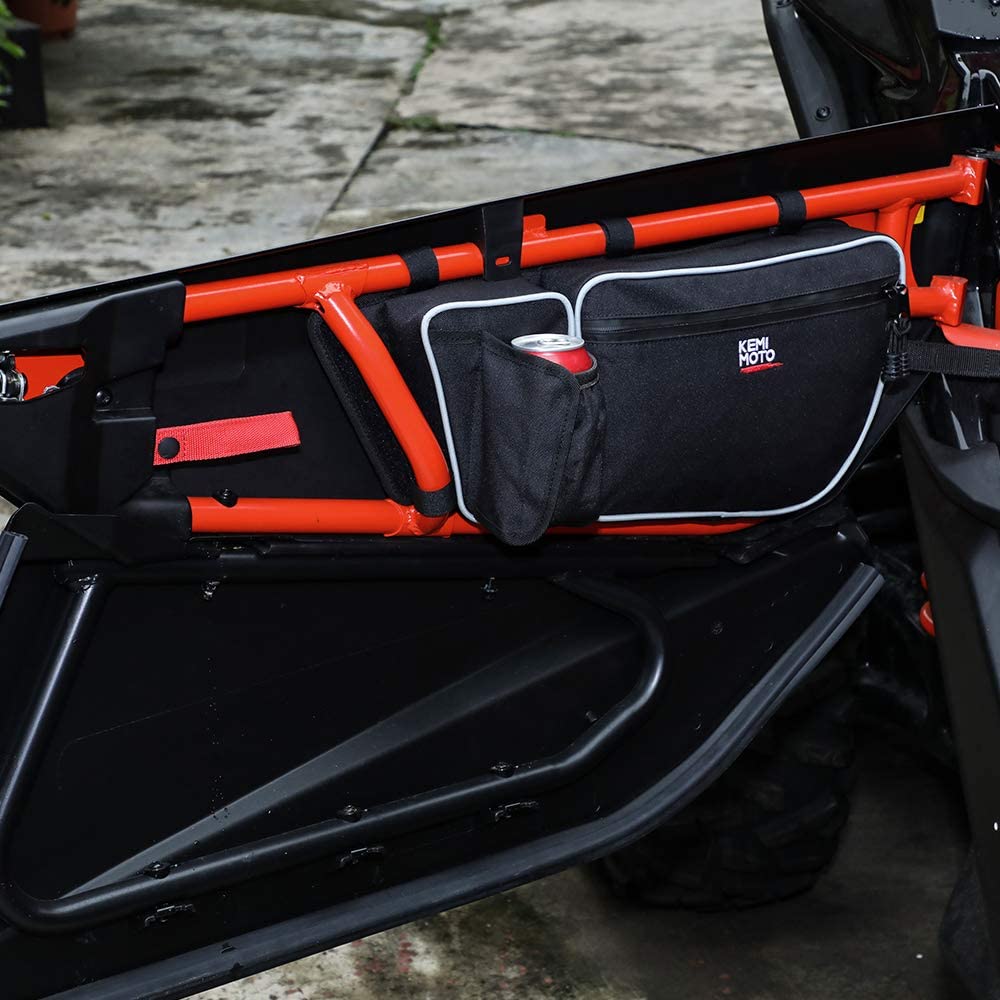 Door Storage Bags with Removable Knee Pad for Can Am Maverick X3