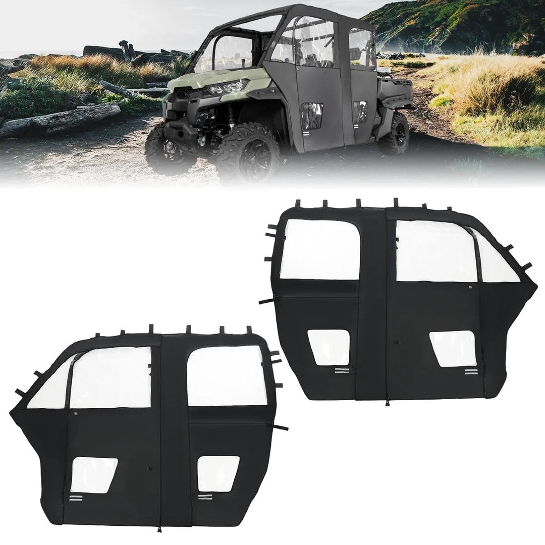 Soft Cab Enclosure Doors for Can-Am Defender Max - Kemimoto